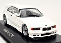 Maxichamps 1/43 Bmw M3 E36 Gtr 1993 White Diecast Scale Model Car