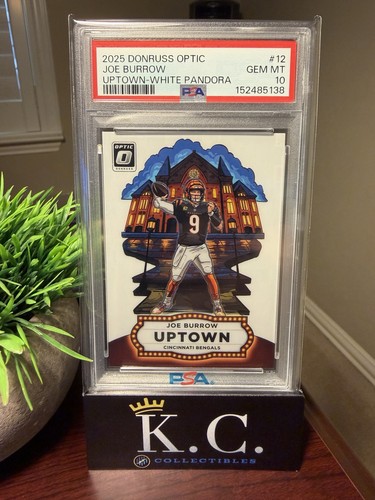 Joe Burrow [White Pandora] #12 2025 Panini Donruss Optic Uptown card