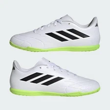 Adidas Copa Pure.4 IN White Green Indoor Soccer Cleats Shoes GZ2537 Mens Size 11
