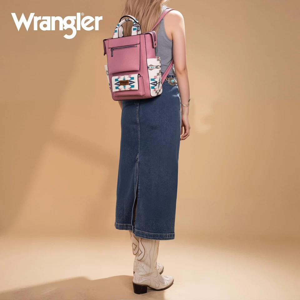 Montana West Wrangler Mochila Azteca Cartera para Mujer Moda Damas Cremallera Trasera... Foto 2 de 4