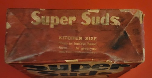 11 oz Super Suds Beads Of Soap Box Full Unopened 1930's - Picture 5 of 5
