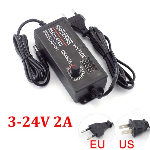 3-12V 3-24V 9-24V 1-24V Voltage Variable Adjustable AC/DC Power Supply Adapter - Picture 14 of 19