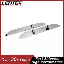 new Pair Stainless Steel 5" Chopped Window Trim For 2005+ Peterbilt 379/386/389