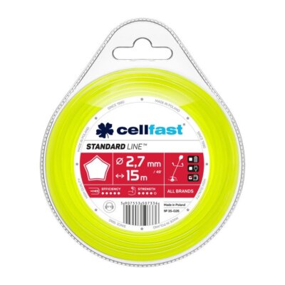 5907553507336 ŻYŁKA DO WYKASZARKI GWIAZDKA 2.7MM 15M CELL-FAST