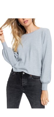 Roxy Women’s Size XL Daily Routines Sweater Heritage Heather Gray New Soft 