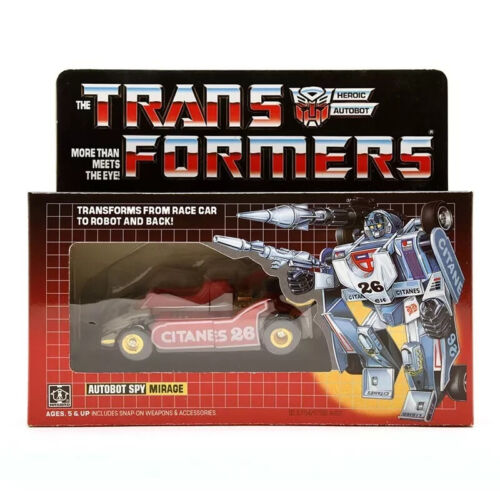 Transformers MIRAGE G1 Reissue Autobots Toys Kids Robot Red Ver Action Figure - Picture 2 of 5