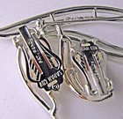Sarah Coventry Brooch & Clip On Earrings Set Silver Metal Pin Vintage — photo 2