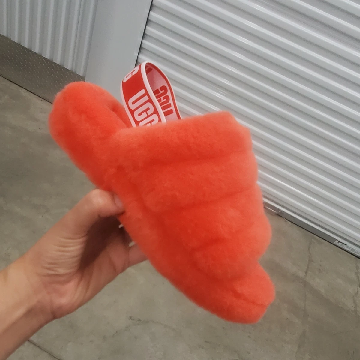 Ugg fluff sales yeah neon coral