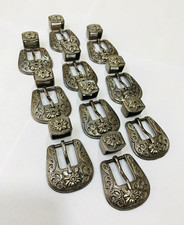"10 pcs of Western Buckle 2 pcs Set Equestrian Womens Belt Buckle leather craft.