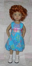 Playhouse MARY Doll Wig SIZE 7/8 CARROT RED Short Layers Curls Bangs NWT
