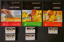 ATARI 400 800 - Game Cassette Lot of 5 - WITH BOOKS - Vintage