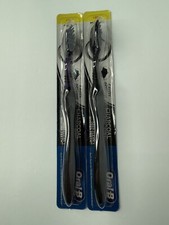 Oral-B Toothbrushes Charcoal Extract Medium Cavity Defense Tongue Cleaner 2 Pack
