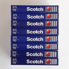 Audio Cassette Scotch BX 90 - 8 Musicassette Vergini Sigillate - Lotto da 8 DIC