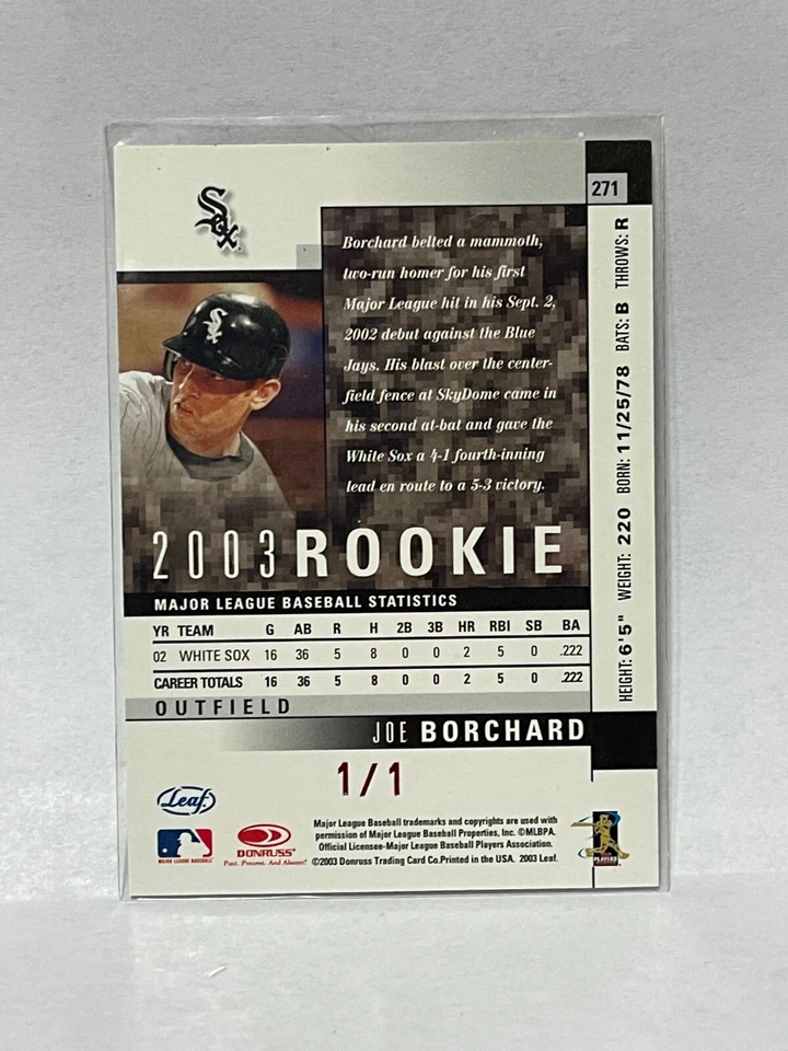 Prueba de prensa de hojas 2003 "National Atlantic City" en relieve 1/1 - Joe Borchard Foto 2 de 2