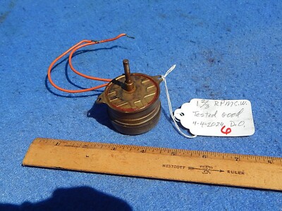 Arcade Game Timing Motor ??? 1 and 2/3 RPM CW - 110 VAC (A)