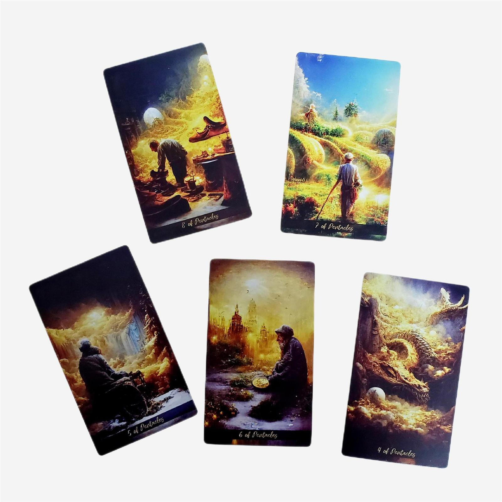Tarot Cards Golden Journey Tarot with Paper Manual Traditional Tarot