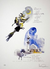 PRATT STAMPA CORTO MALTESE LUNE SOGGETTO 8 FIRMATO P.A.