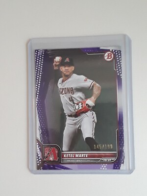2022 BOWMAN KETEL MARTE PURPLE SP#145/199-DIAMONDBACK NLCS MVP-#48