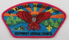1997 National Scout Jamboree BSA JSP Southwest Georgia Council PNK Bdr. [QR-627]