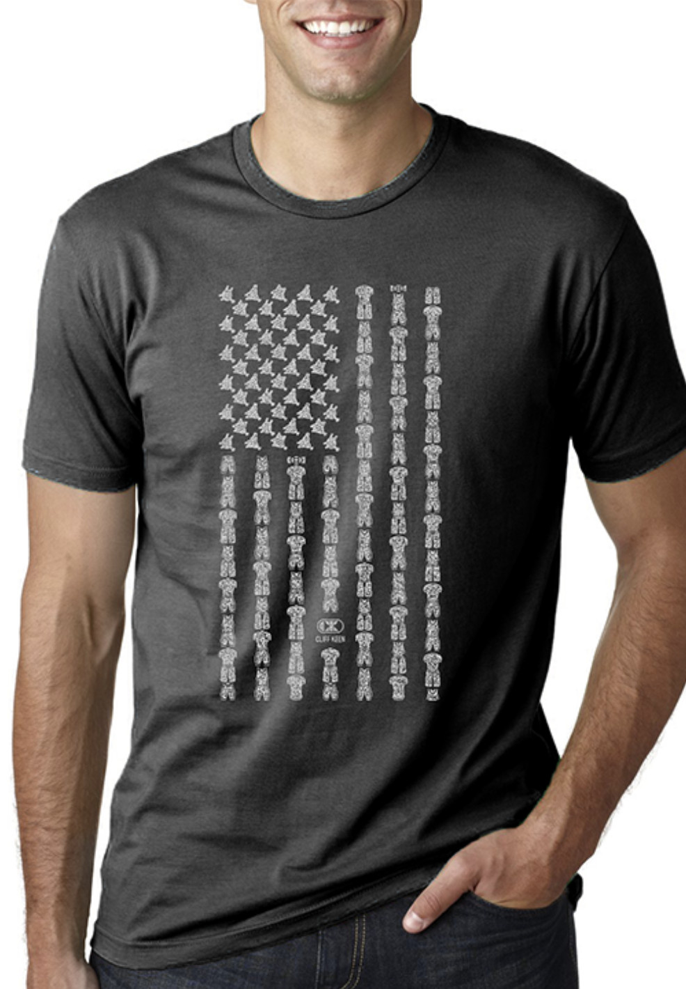 Клифф Кин T65FLAG Замшевая футболка Next Level с коротким рукавом Gear Flag 5690₽