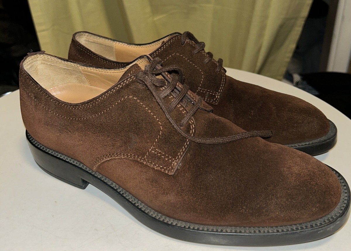 Tod\'s Men\'s Brown Suede Oxford Shoes Classic and timeless Tod main image 3