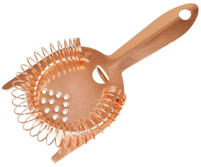 Cocktail Strainer Copper Plated Professional Hawthorne Strainer Bar Pub
