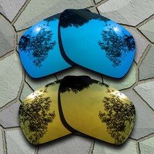 Sky Blue Golden Polarized Lenses Replacement For-Oakley Dispatch 1