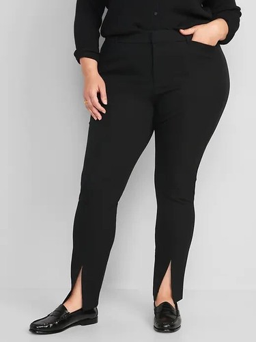 high waist split pants