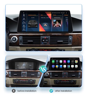10.25' Android 13 Stereo Apple Carplay For BMW 3er E90 E91 E92 E93 CCC Radio GPS