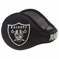 180s NFL Oakland Raiders Adult Sports Shell Ear Warmers With Or Without Box