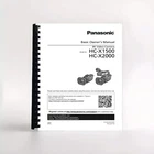 Owners Manual for Panasonic HC-X2000 / HC-X1500 Video camera
