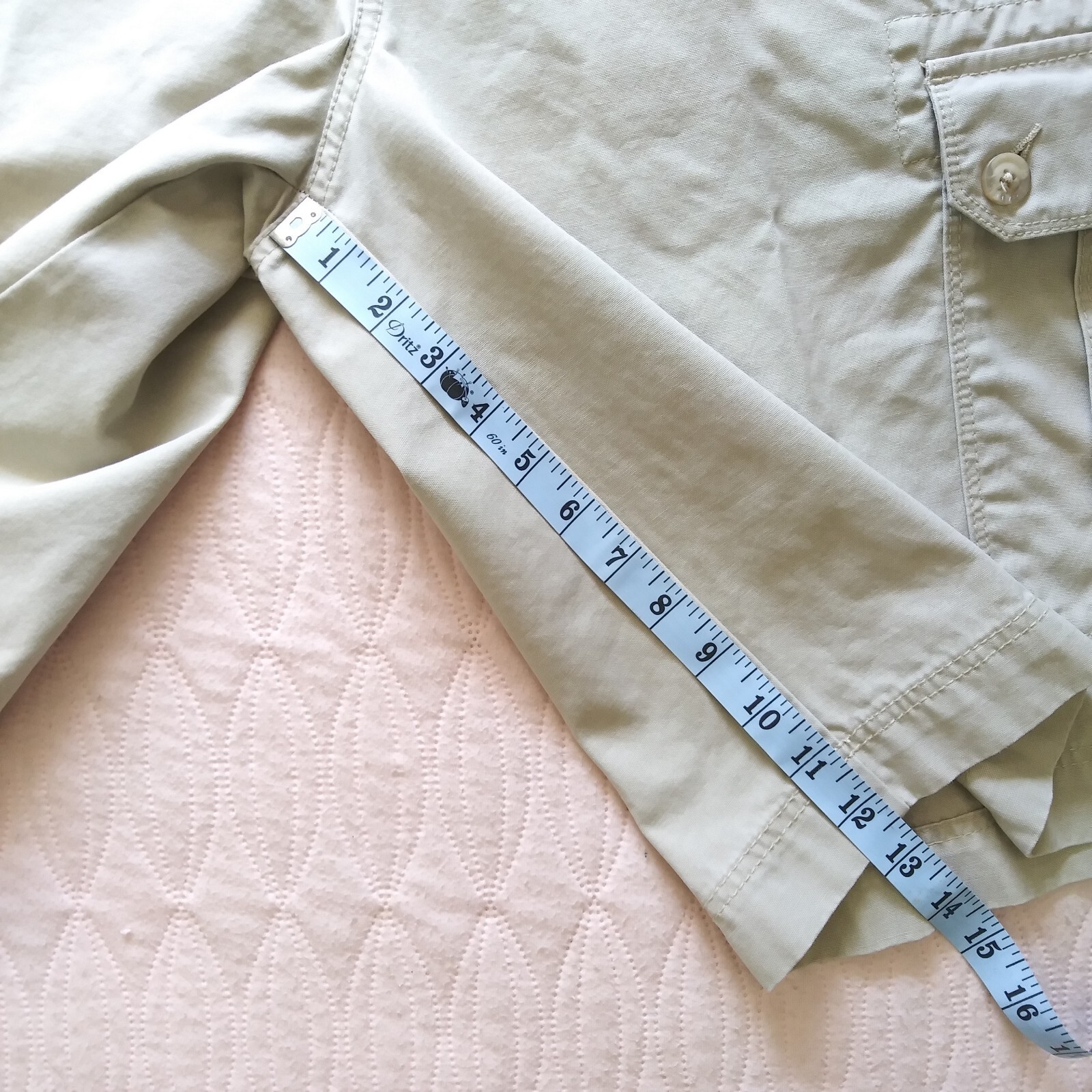 Camel Active Cargo Shorts Men's 38 Tan Khaki Beige Reinforced Seams 12" Inseam image 8