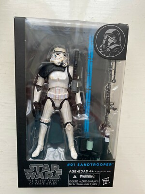 NEU IN OVP 6'' STAR WARS BLACK SERIES SANDTROOPER ACTIONFIGUR HASBRO #01 BLAU ORIGINAL