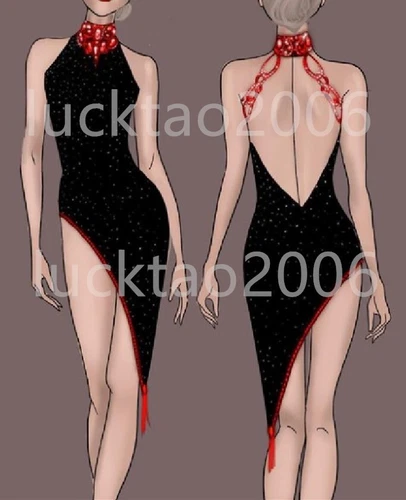New style Figure Skating Ice Skating Dress Costume Sparkle Best-selling 88110