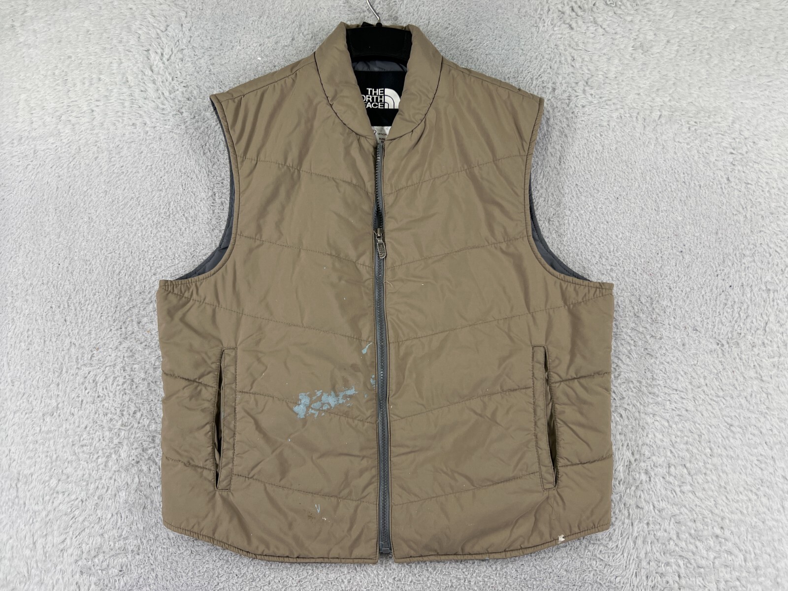 Vintage The North Face Beige Nylon Vest Mens XL BLM Uniform Made in USA
