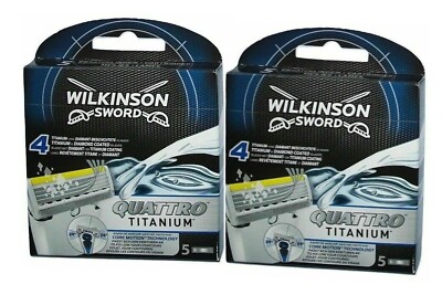 10x Wilkinson Sword Quattro Titanium Core Motion Rasierklingen (2x  