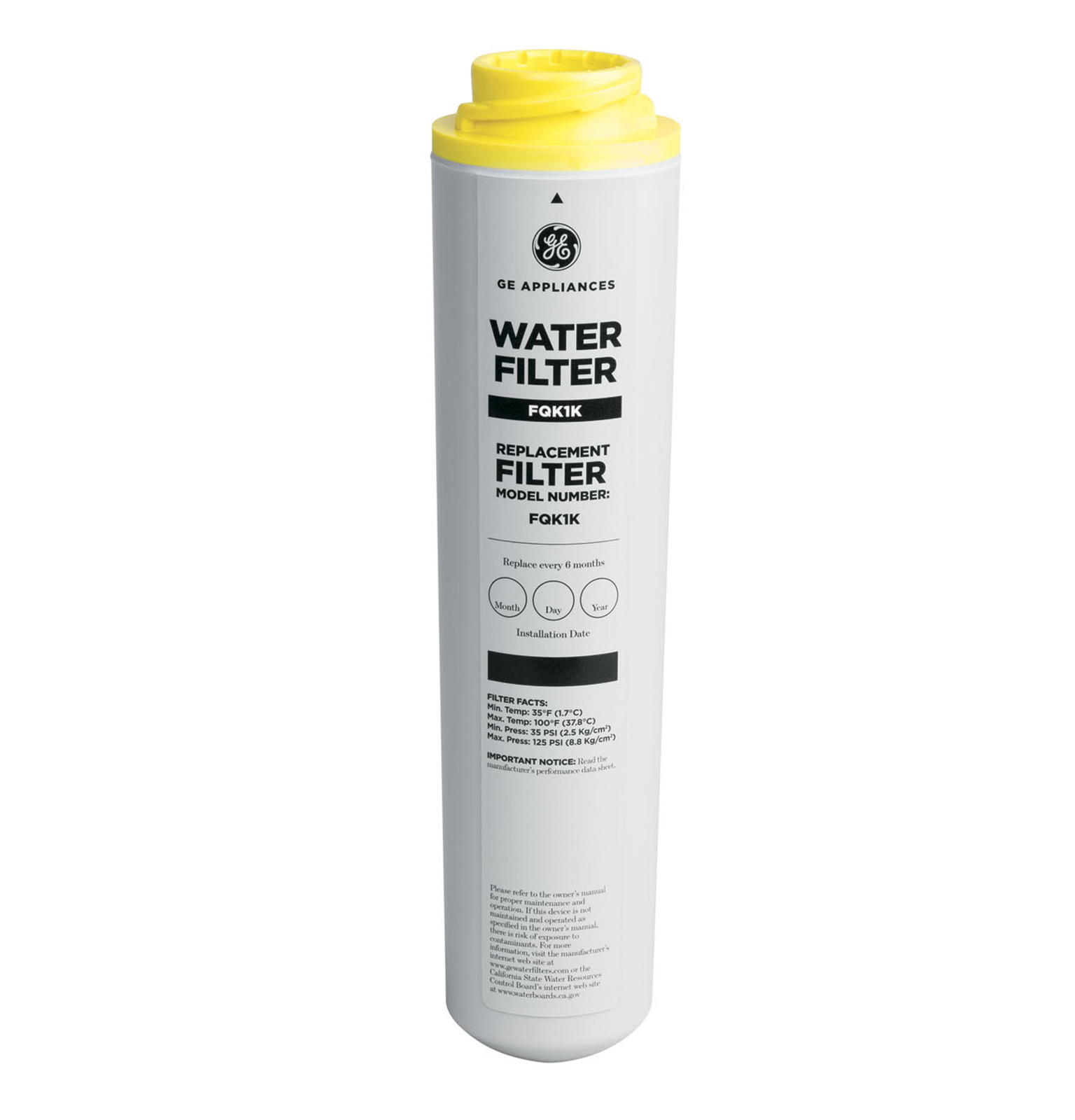 GE SmartWater FQK1K Replacement Inline Water Filter