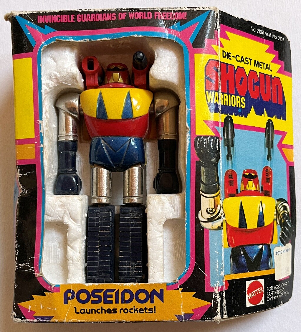 GETTER GETTA ROBOT Poseidon Shogun GA-12 Warriors popy Diecast missiles