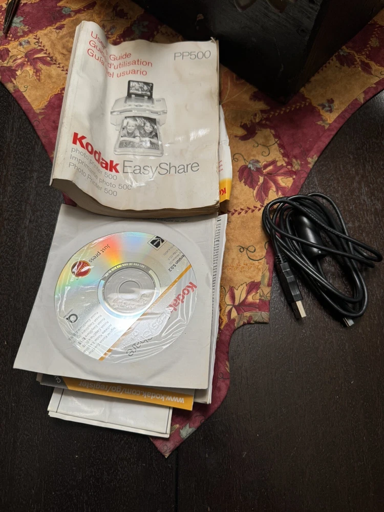 Kodak Easyshare Photo Printer 500 Tested Bundle For Parts Or Repair Only See Vid