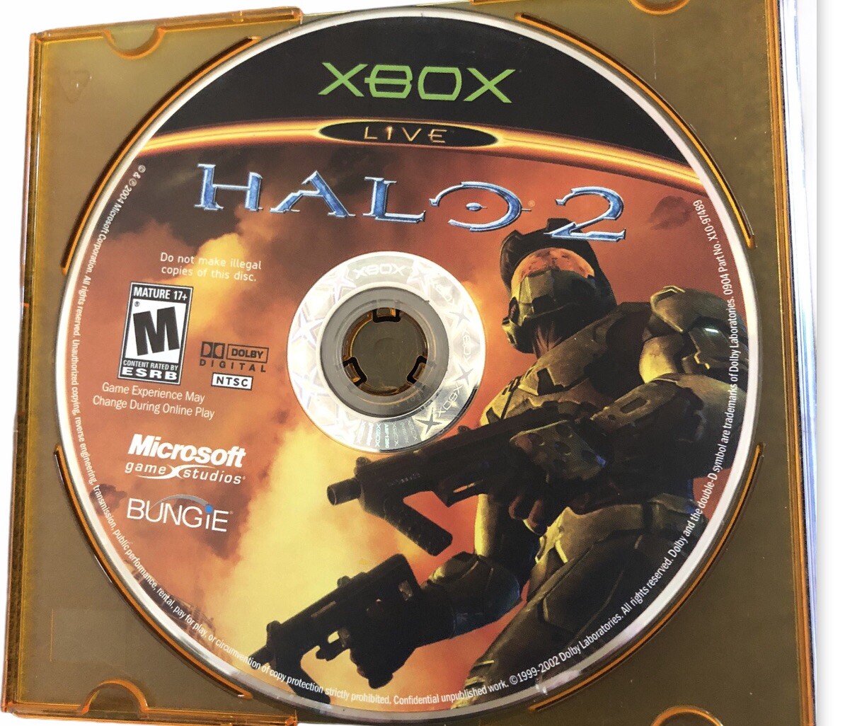 Halo 2 Original Xbox Game No Case- Professionally Resurfaced Rated