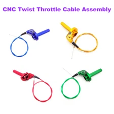 CNC Twist Throttle Cable Assembly For XR50 SSR YCF Thumpstar Pit Dirt Bike Parts