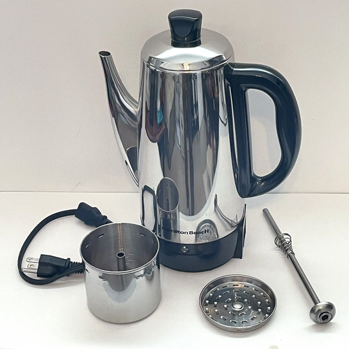 Vintage Hamilton Beach Coffee Pot Percolator 212 Cup 40616 Works
