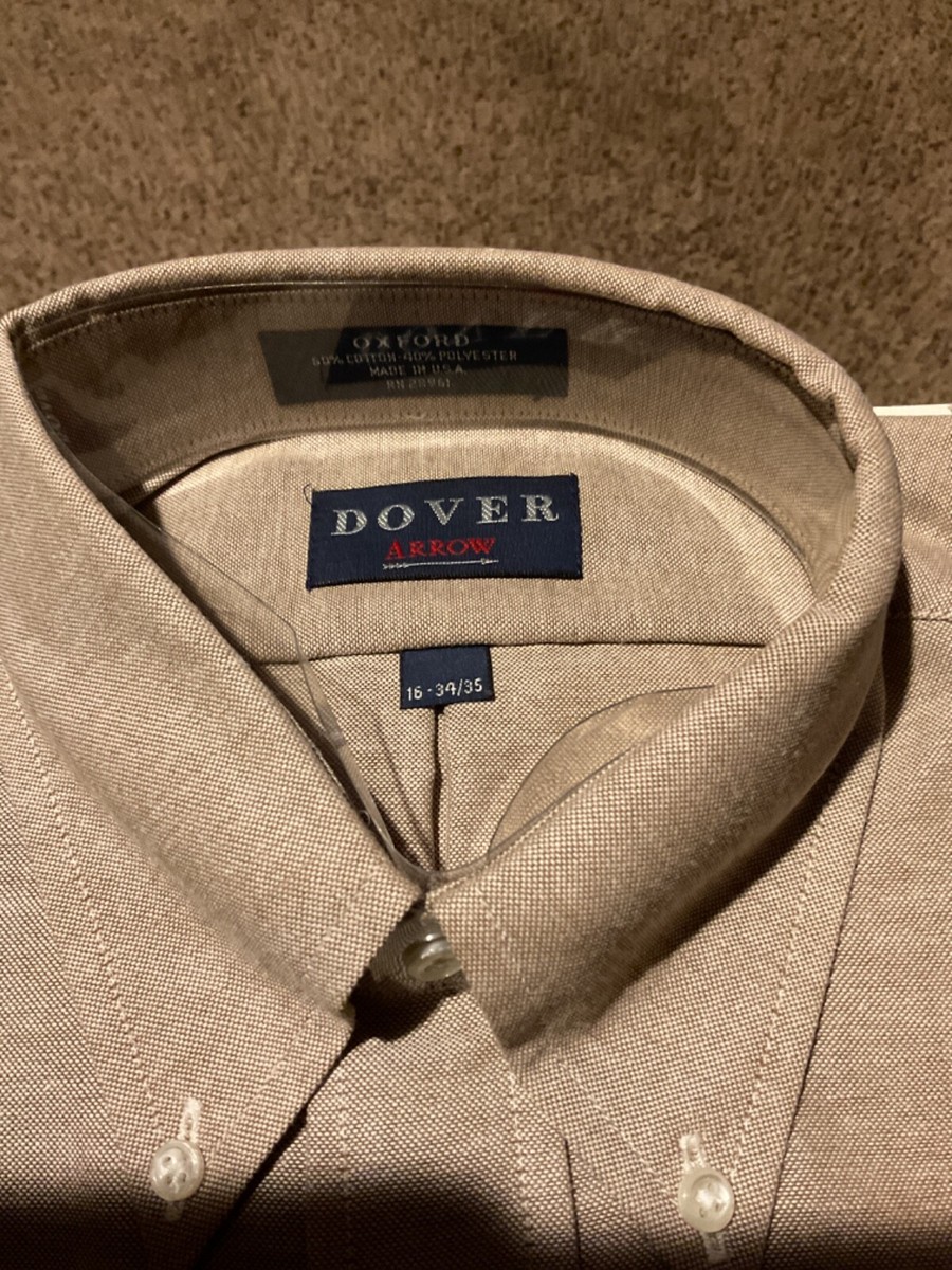 MENS Dover Arrow Dress Shirt. 16. 34/35 Brown. #19. | eBay