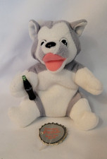 VTG 1997 Coca-Cola Husky Dog Bean Bag Plush