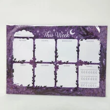 Illumicrate Undated Weekly Planner Sheets Purple, Violet Made of Thorns Themed