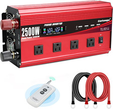 2500W Power Inverter 12V to 110V DC to AC with LCD Display, Remote Controller 4