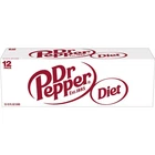 Diet Dr Pepper Soda, 12 fl oz cans, pack of 12