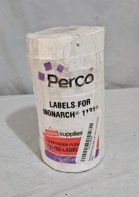 White Pricing Labels for Monarch 1131 Price Gun  1 Sleeve, 20,000 Labels New