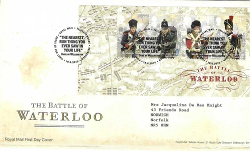 GB Comm/FDC - The Battle of Waterloo - Edinburgh -  2015 (RM992)