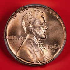 1964-d Lincoln Memorial Cent In Gem Bu Red From Obw Rolls Fast Shipping